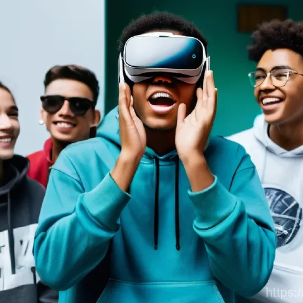 이탈리아어 유행어 및 신조어 - **Prompt for "Che figata!" (How cool! / What an awesome thing!):**
    A group of diverse teenagers,...