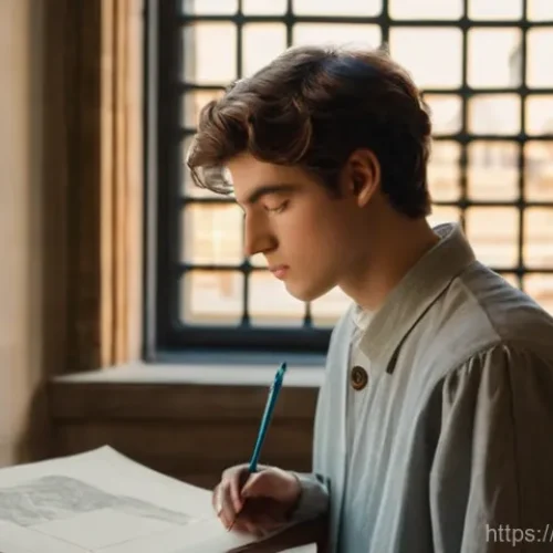 Home 26 이탈리아어와 유럽 역사 속 역할 - **Prompt:** A young, aspiring Renaissance artist, male, around 20 years old, with a focused expressi...