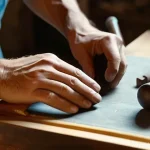 이탈리아어와 이탈리아 경제 - **Prompt 1: The Art of Italian Craftsmanship**
    "A close-up, highly detailed shot inside a histor...