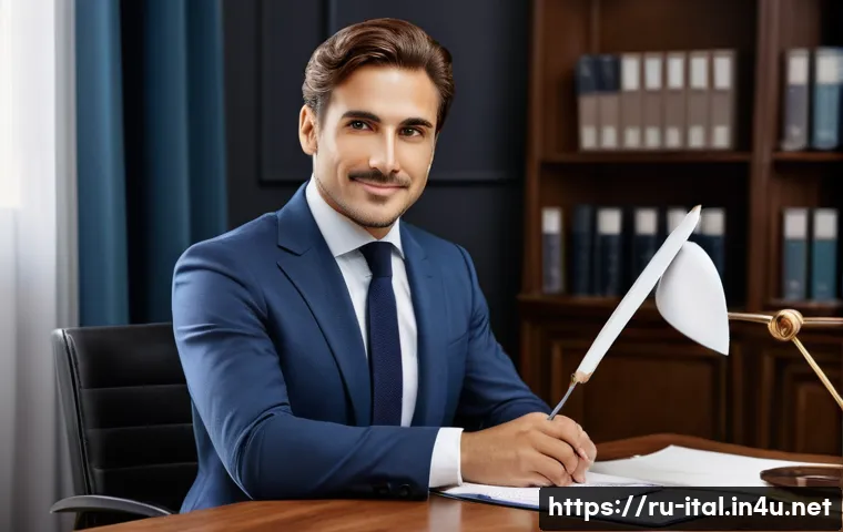 이탈리아어 비즈니스 이메일 작성법 - **Image Prompt: The Formal Italian Overture**
    "A professional, mid-shot portrait of a smartly dr...